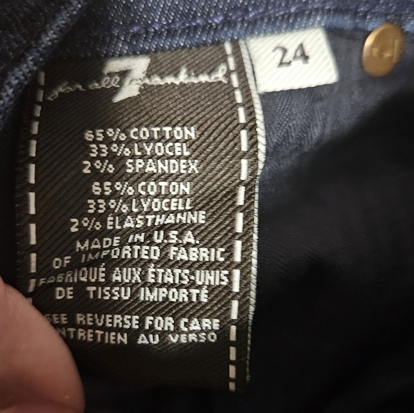 7 For All Mankind skinny jeans size 24 - Picture 12 of 16